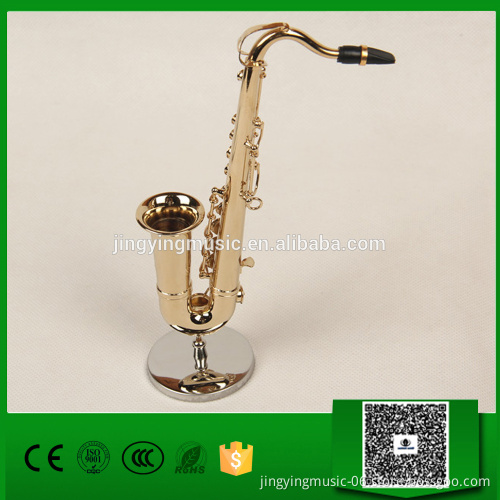 Miniature/Mini Tenor sax/saxophones musical Instrument Model Brass 16cm instrument ornaments birthday/Christmas gift, B